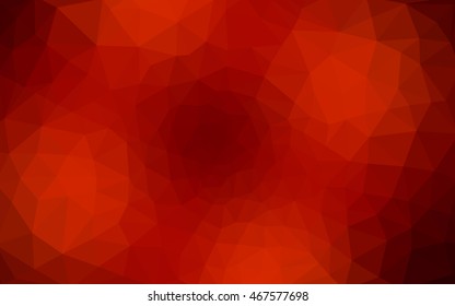Dark red polygonal illustration, which consist of triangles. Geometric background in Origami style with gradient. Triangular design for your business.