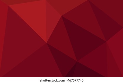 Dark red polygonal illustration, which consist of triangles. Geometric background in Origami style with gradient. Triangular design for your business.