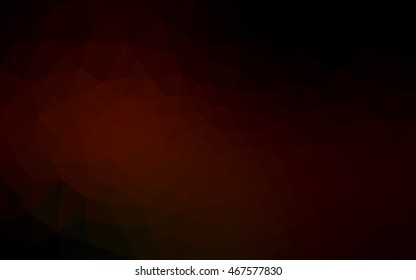 Dark red polygonal illustration, which consist of triangles. Geometric background in Origami style with gradient. Triangular design for your business.
