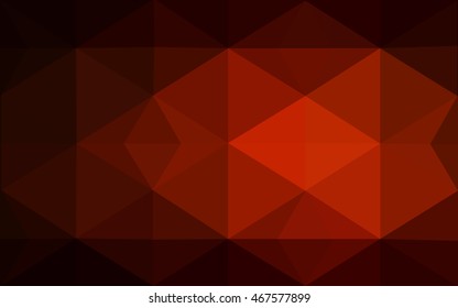 Dark red polygonal illustration, which consist of triangles. Geometric background in Origami style with gradient. Triangular design for your business.