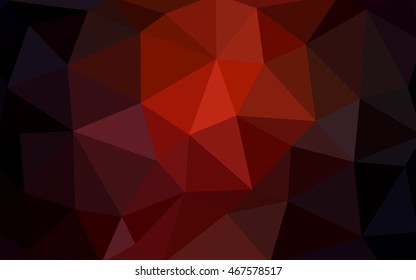 Dark red polygonal illustration, which consist of triangles. Triangular design for your business. Creative geometric background in Origami style with gradient.