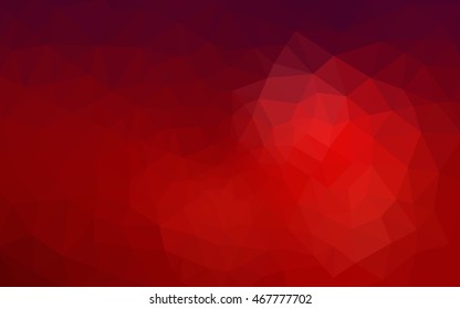 Dark red polygonal illustration, which consist of triangles. Geometric background in Origami style with gradient. Triangular design for your business.
