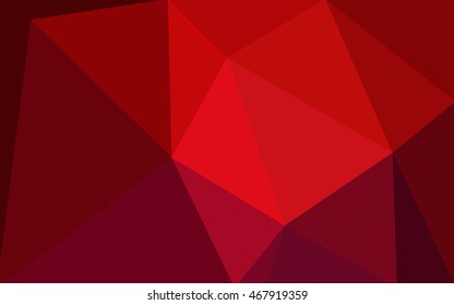 Dark red polygonal illustration, which consist of triangles. Geometric background in Origami style with gradient. Triangular design for your business.
