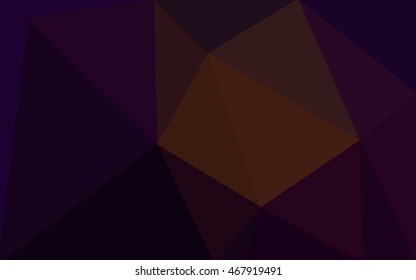 Dark red polygonal illustration, which consist of triangles. Geometric background in Origami style with gradient. Triangular design for your business.