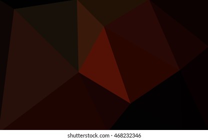 Dark red polygonal illustration, which consist of triangles. Geometric background in Origami style with gradient. Triangular design for your business.