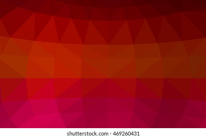 Dark red polygonal illustration, which consist of triangles. Triangular design for your business. Creative geometric background in Origami style with gradient.