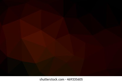 Dark red polygonal illustration, which consist of triangles. Triangular design for your business. Creative geometric background in Origami style with gradient.