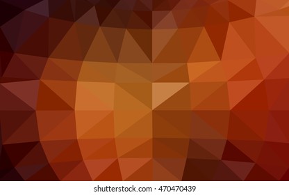 Dark red polygonal illustration, which consist of triangles. Triangular design for your business. Creative geometric background in Origami style with gradient.