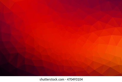 Dark red polygonal illustration, which consist of triangles. Geometric background in Origami style with gradient. Triangular design for your business.