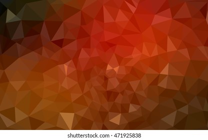 Dark red polygonal illustration, which consist of triangles. Geometric background in Origami style with gradient. Triangular design for your business.