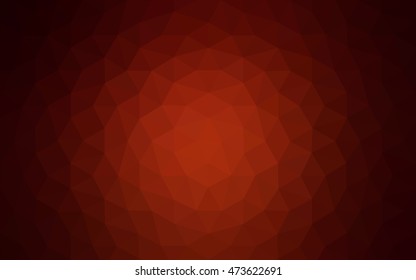 Dark red polygonal illustration, which consist of triangles. Geometric background in Origami style with gradient. Triangular design for your business.