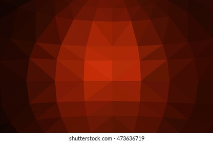 Dark red polygonal illustration, which consist of triangles. Triangular design for your business. Creative geometric background in Origami style with gradient.