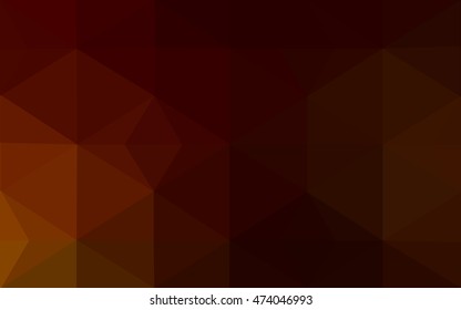 Dark red polygonal illustration, which consist of triangles. Geometric background in Origami style with gradient. Triangular design for your business.