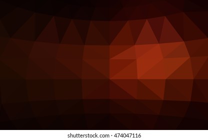 Dark red polygonal illustration, which consist of triangles. Triangular design for your business. Creative geometric background in Origami style with gradient.