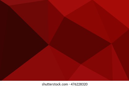 Dark red polygonal illustration, which consist of triangles. Geometric background in Origami style with gradient. Triangular design for your business.