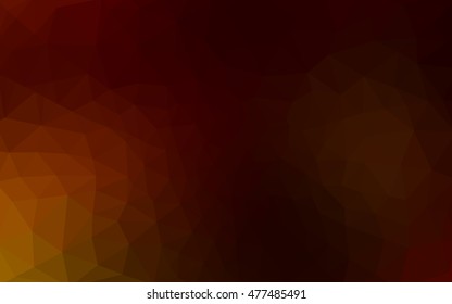 Dark red polygonal illustration, which consist of triangles. Geometric background in Origami style with gradient. Triangular design for your business.