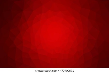 Dark red polygonal illustration, which consist of triangles. Geometric background in Origami style with gradient. Triangular design for your business.