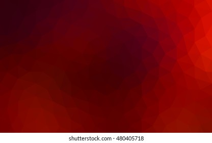 Dark red polygonal illustration, which consist of triangles. Geometric background in Origami style with gradient. Triangular design for your business.