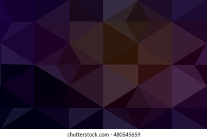 Dark red polygonal illustration, which consist of triangles. Geometric background in Origami style with gradient. Triangular design for your business.