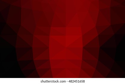 Dark red polygonal illustration, which consist of triangles. Triangular design for your business. Creative geometric background in Origami style with gradient.