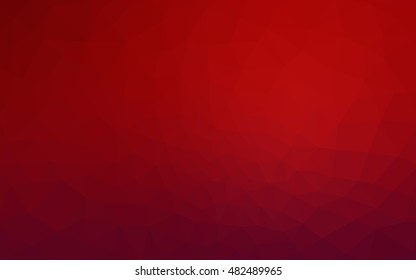 Dark red polygonal illustration, which consist of triangles. Geometric background in Origami style with gradient. Triangular design for your business.