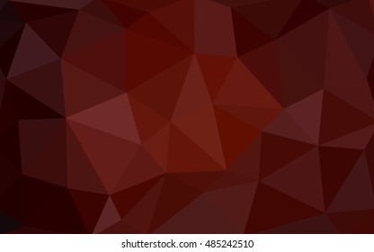Dark red polygonal illustration, which consist of triangles. Triangular design for your business. Creative geometric background in Origami style with gradient.