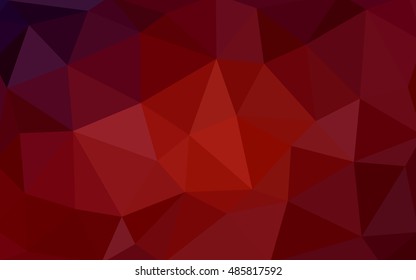 Dark red polygonal illustration, which consist of triangles. Triangular design for your business. Creative geometric background in Origami style with gradient.