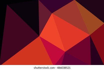 Dark red polygonal illustration, which consist of triangles. Geometric background in Origami style with gradient. Triangular design for your business.