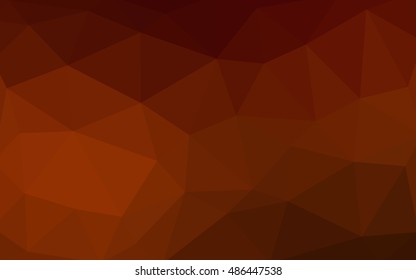 Dark red polygonal illustration, which consist of triangles. Triangular design for your business. Creative geometric background in Origami style with gradient.