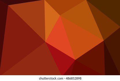 Dark red polygonal illustration, which consist of triangles. Geometric background in Origami style with gradient. Triangular design for your business.
