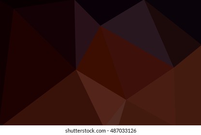 Dark red polygonal illustration, which consist of triangles. Geometric background in Origami style with gradient. Triangular design for your business.
