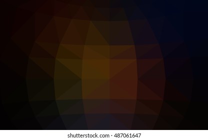 Dark red polygonal illustration, which consist of triangles. Triangular design for your business. Creative geometric background in Origami style with gradient.