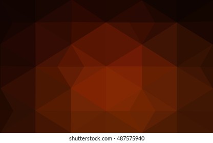Dark red polygonal illustration, which consist of triangles. Geometric background in Origami style with gradient. Triangular design for your business.