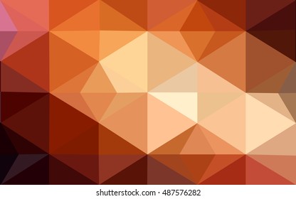 Dark red polygonal illustration, which consist of triangles. Geometric background in Origami style with gradient. Triangular design for your business.
