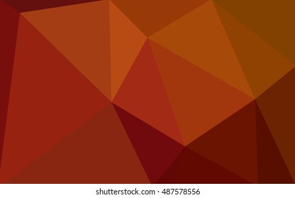 Dark red polygonal illustration, which consist of triangles. Geometric background in Origami style with gradient. Triangular design for your business.