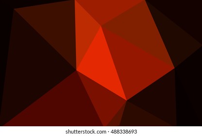 Dark red polygonal illustration, which consist of triangles. Geometric background in Origami style with gradient. Triangular design for your business.