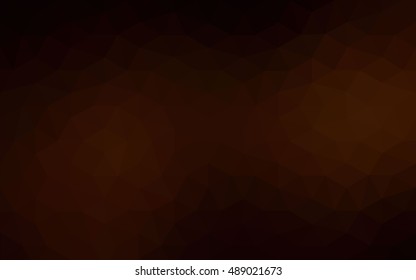 Dark red polygonal illustration, which consist of triangles. Geometric background in Origami style with gradient. Triangular design for your business.