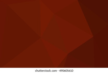 Dark red polygonal illustration, which consist of triangles. Geometric background in Origami style with gradient. Triangular design for your business.