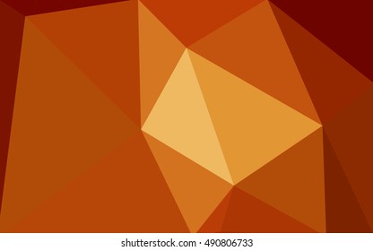 Dark red polygonal illustration, which consist of triangles. Geometric background in Origami style with gradient. Triangular design for your business.