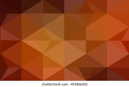 Dark red polygonal illustration, which consist of triangles. Geometric background in Origami style with gradient. Triangular design for your business.