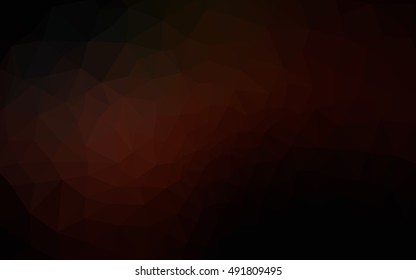 Dark red polygonal illustration, which consist of triangles. Geometric background in Origami style with gradient. Triangular design for your business.