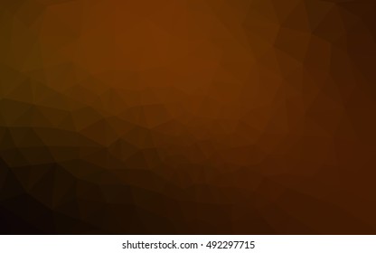 Dark red polygonal illustration, which consist of triangles. Geometric background in Origami style with gradient. Triangular design for your business.
