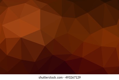 Dark red polygonal illustration, which consist of triangles. Triangular design for your business. Creative geometric background in Origami style with gradient.