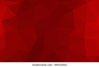 Dark red polygonal illustration, which consist of triangles. Triangular design for your business. Creative geometric background in Origami style with gradient.