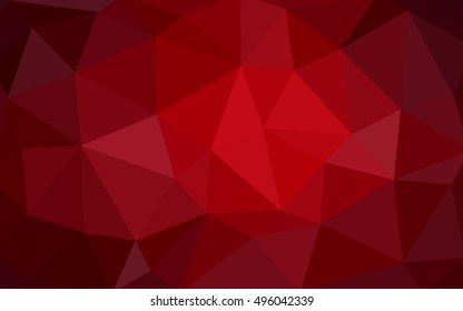 Dark red polygonal illustration, which consist of triangles. Triangular design for your business. Creative geometric background in Origami style with gradient.