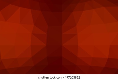 Dark red polygonal illustration, which consist of triangles. Triangular design for your business. Creative geometric background in Origami style with gradient.