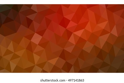 Dark red polygonal illustration, which consist of triangles. Geometric background in Origami style with gradient. Triangular design for your business.