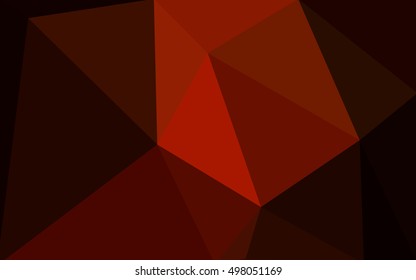 Dark red polygonal illustration, which consist of triangles. Geometric background in Origami style with gradient. Triangular design for your business.