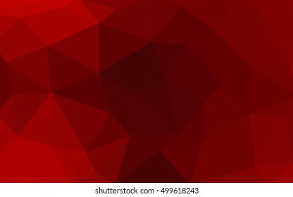 Dark red polygonal illustration, which consist of triangles. Triangular design for your business. Creative geometric background in Origami style with gradient.
