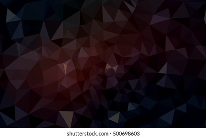 Dark red polygonal illustration, which consist of triangles. Geometric background in Origami style with gradient. Triangular design for your business.